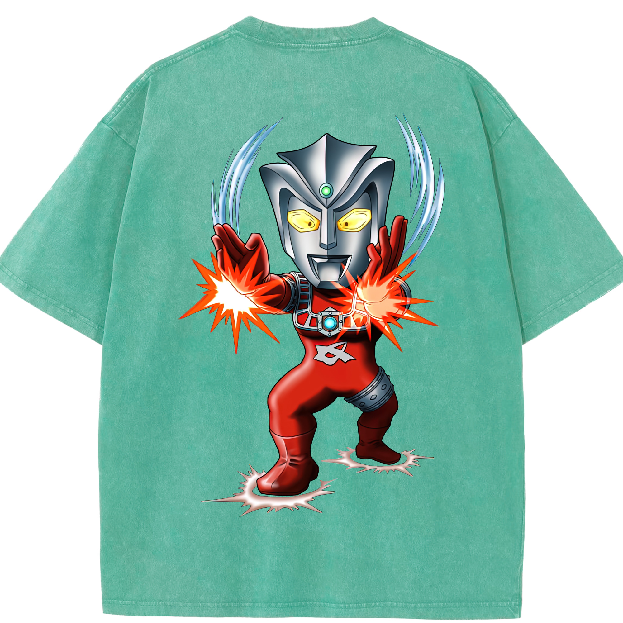 （画像用） ウルトラマン Ultraman 綿100% ヴィンテージ風 半袖Tシャツ（背面プリント）